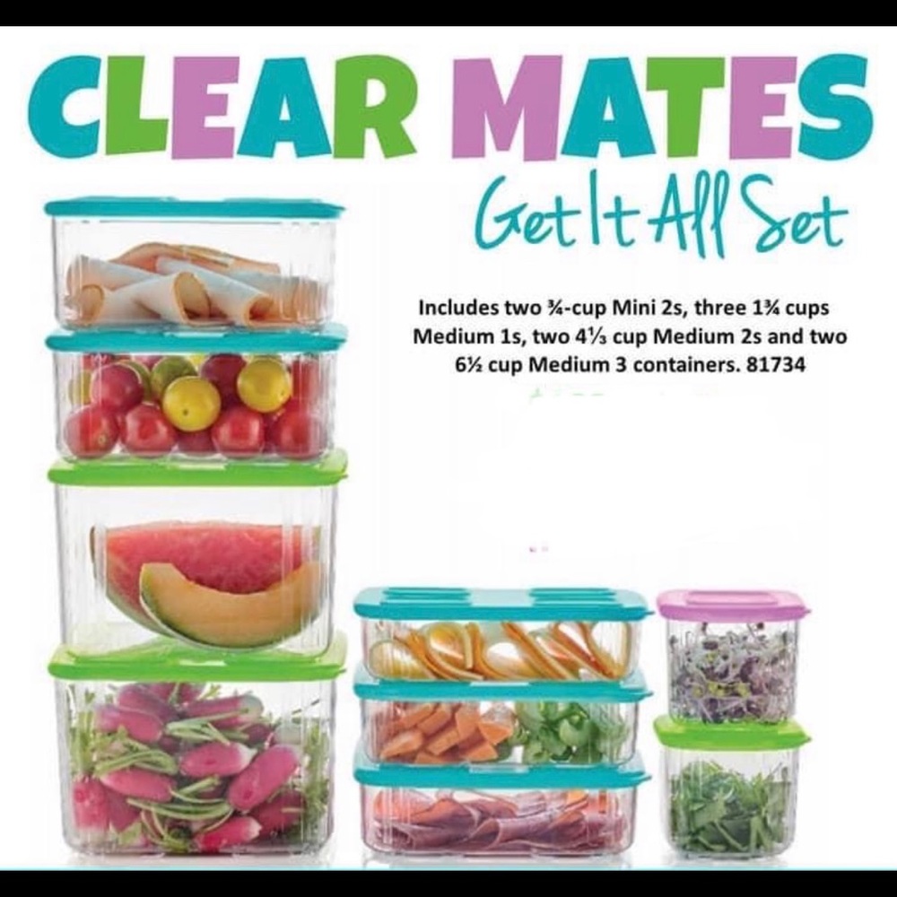 New !!!! Tupperware clearmates